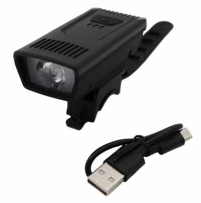 Фара передняя YC-1803-XPE, ZU micro USB, встроенный аккумулятор, черный